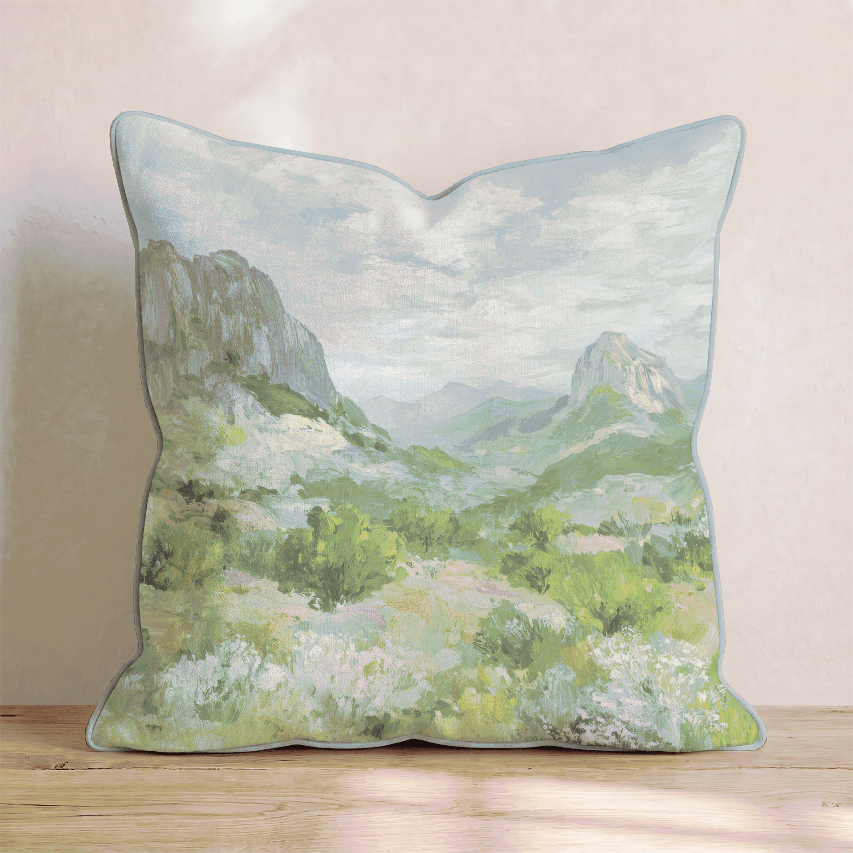 Vibrant Mountains Throw Pillow - Benton Lane Home - Hillcroft Home