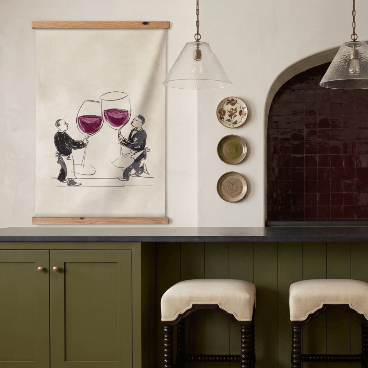 Vino on Tap - Tapestry - Benton Lane Home - Painted Paper