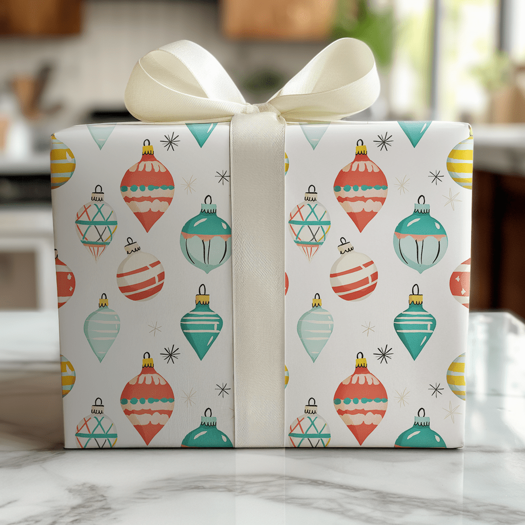 Vintage Baubles - Wrapping Paper - Benton Lane Home - Lemon Park