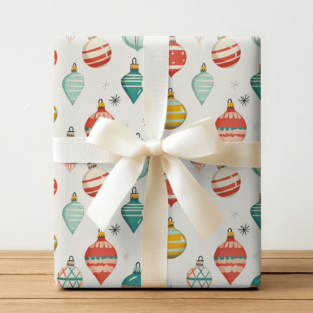 Vintage Baubles - Wrapping Paper - Benton Lane Home - Lemon Park