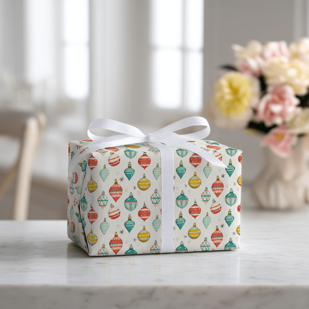 Vintage Baubles - Wrapping Paper - Benton Lane Home - Lemon Park