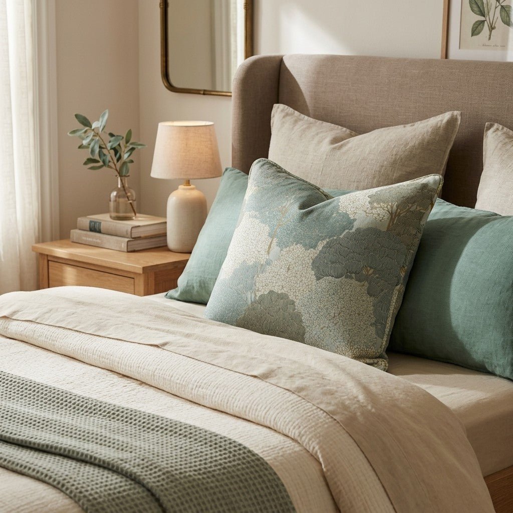 Vintage Botanics Throw Pillow - Benton Lane Home - Hillcroft Home