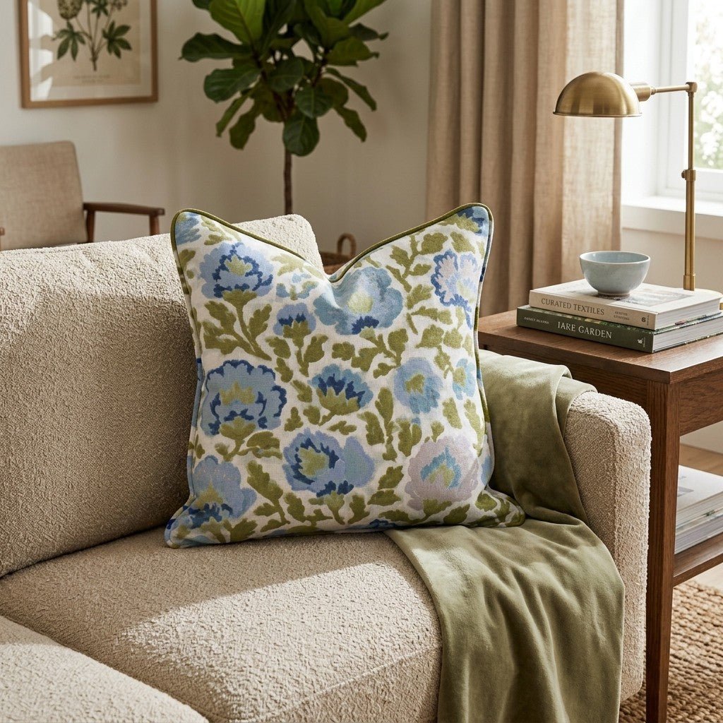 Vintage Posy Throw Pillow - Benton Lane Home - Hillcroft Home