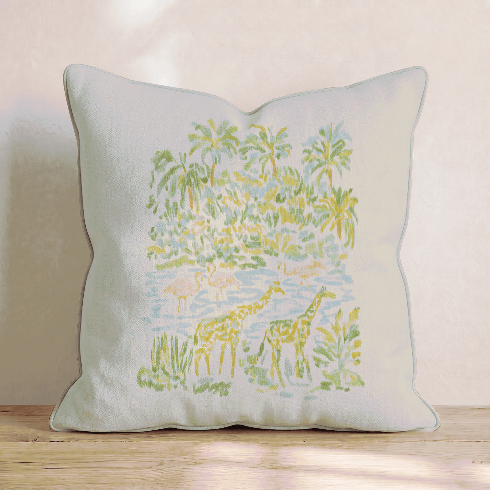 Vintage Safari Throw Pillow - Benton Lane Home - Hillcroft Home