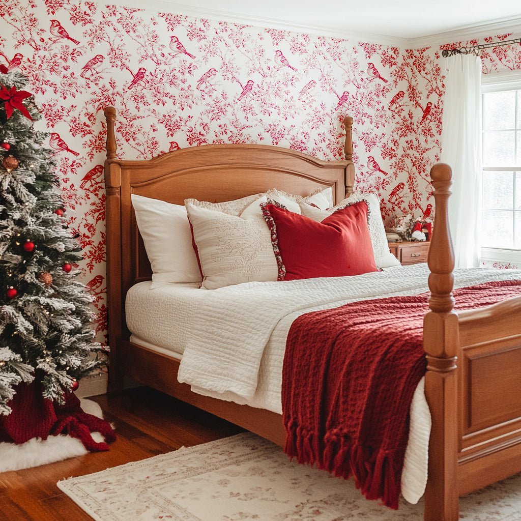 Vintage Songbird Wallpaper - Benton Lane Home - Painted Paper