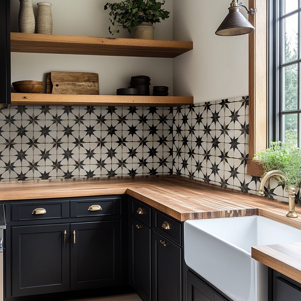 Vintage Star Wallpaper - Benton Lane Home - Painted Paper