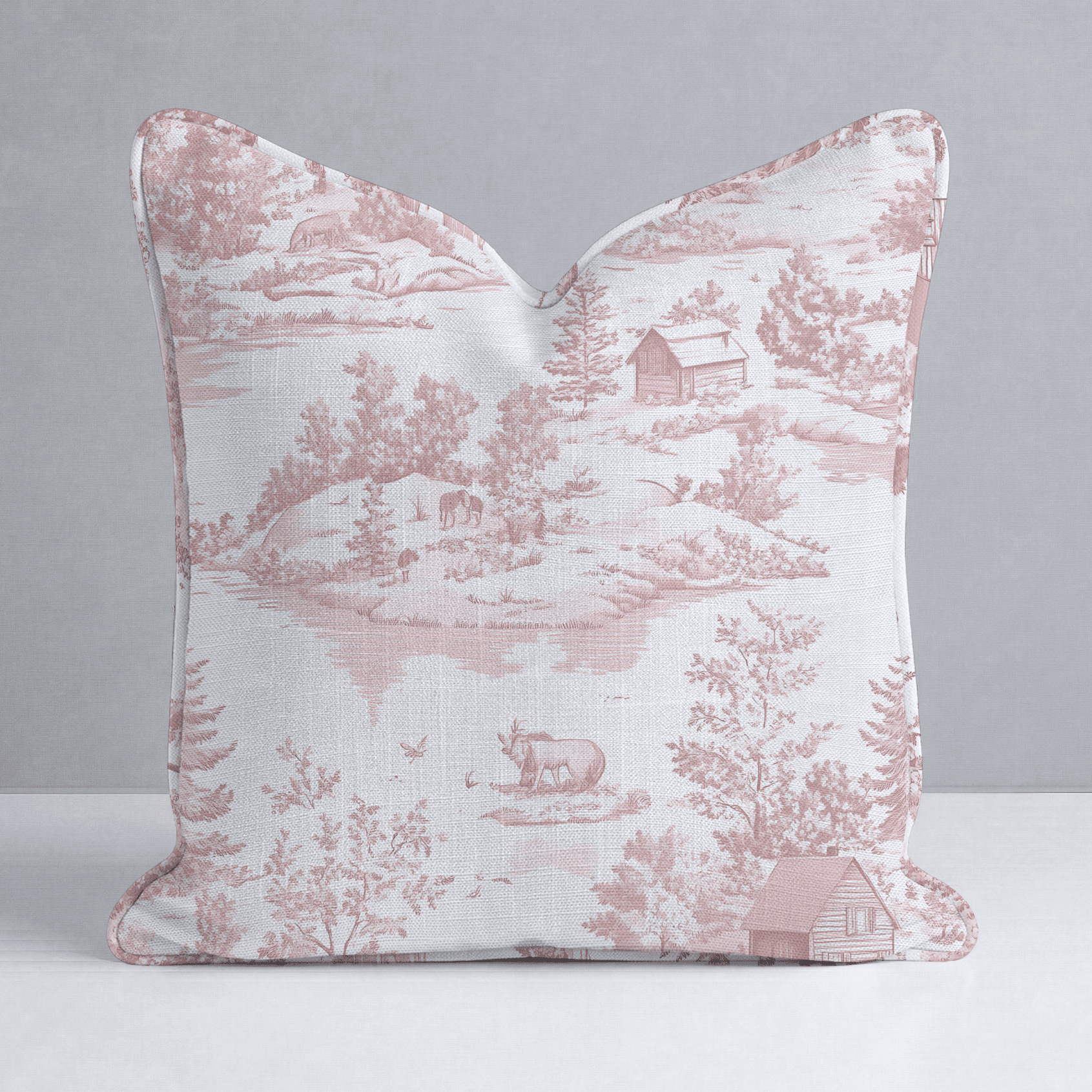 Vintage Woodland Throw Pillow - Benton Lane Home - Lemon Park