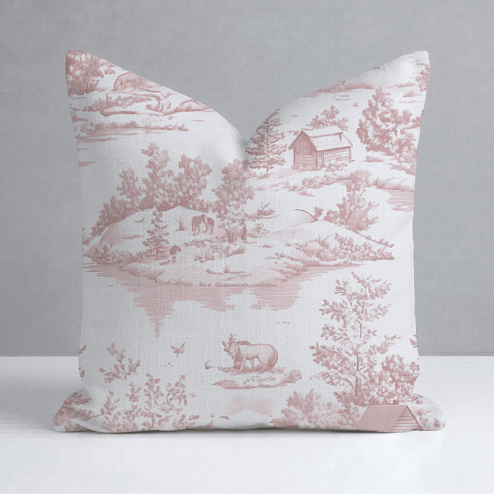 Vintage Woodland Throw Pillow - Benton Lane Home - Lemon Park