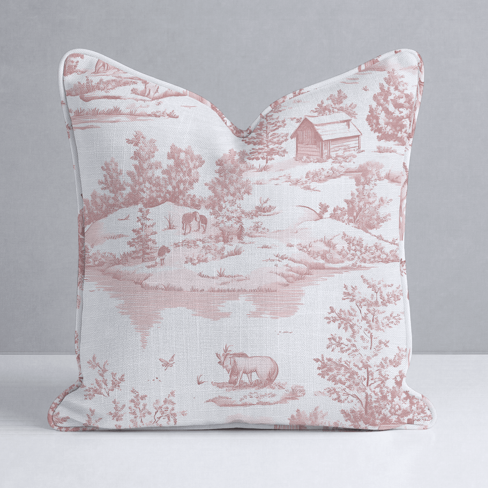Vintage Woodland Throw Pillow - Benton Lane Home - Lemon Park