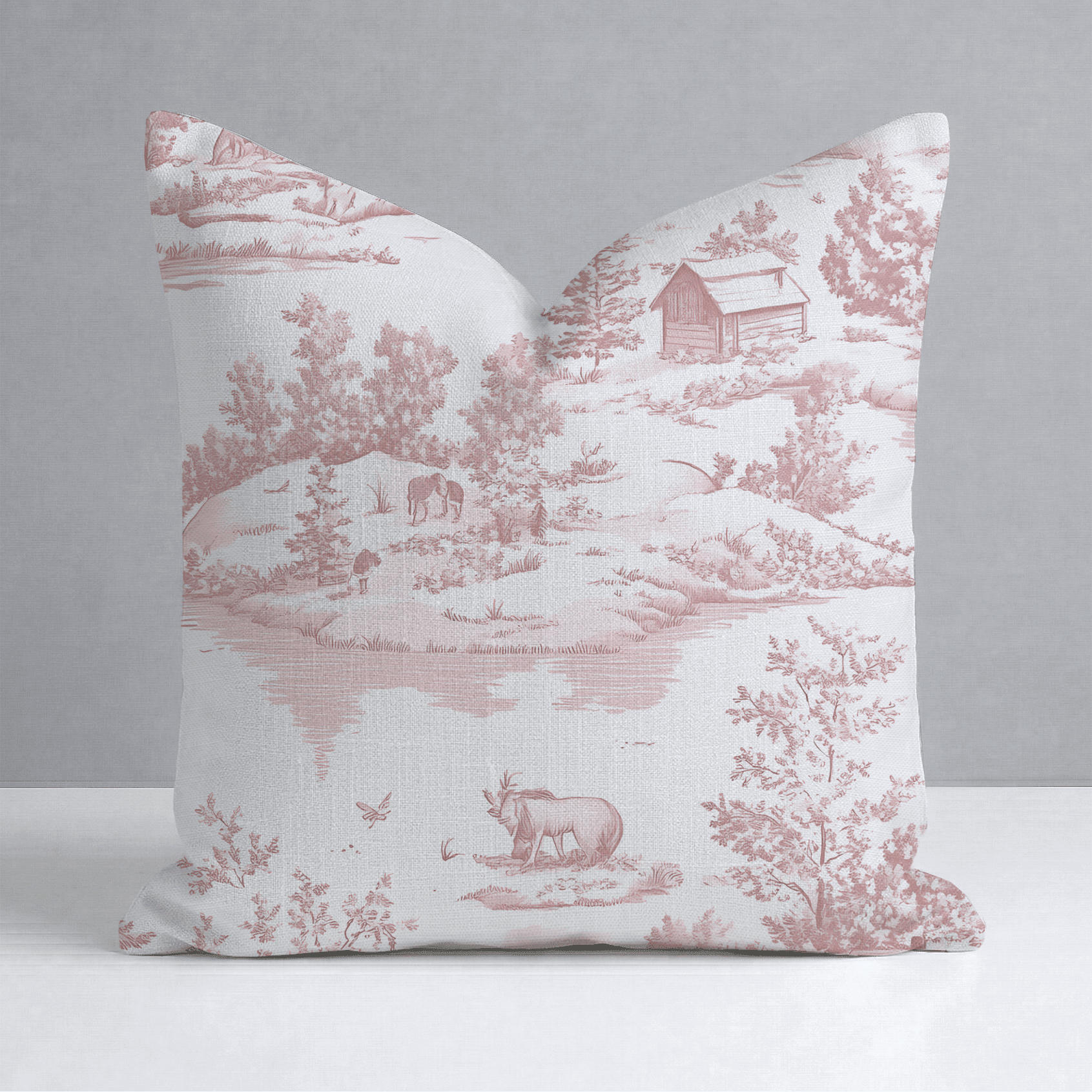 Vintage Woodland Throw Pillow - Benton Lane Home - Lemon Park