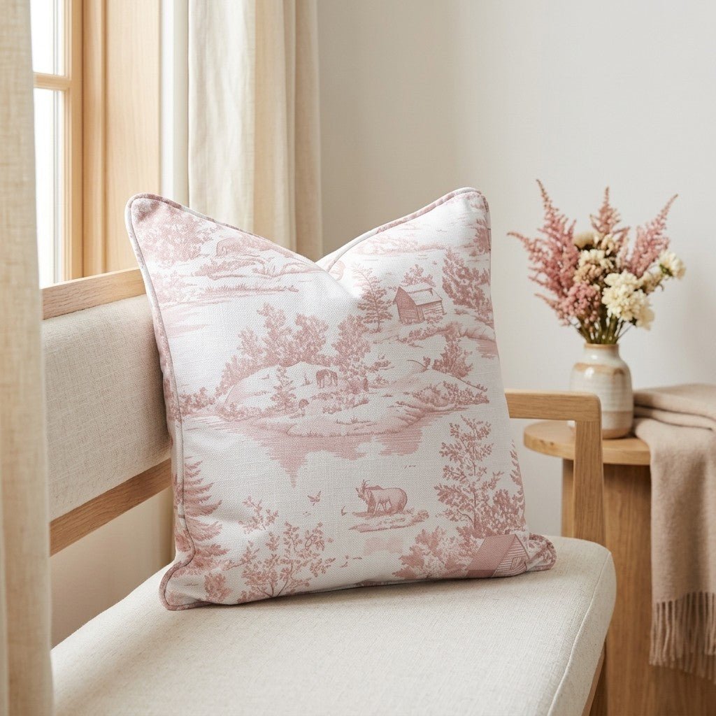 Vintage Woodland Throw Pillow - Lemon Park
