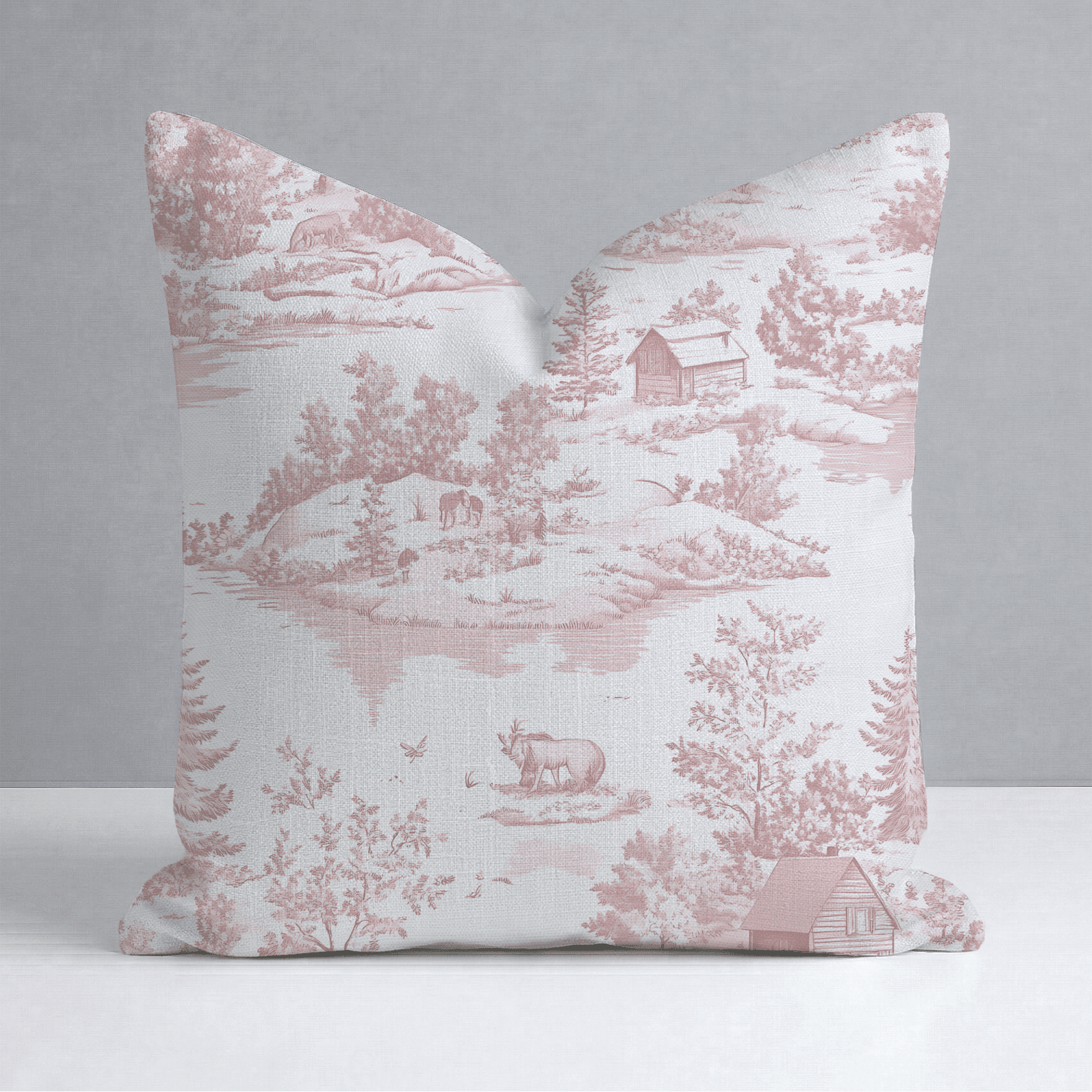 Vintage Woodland Throw Pillow - Benton Lane Home - Lemon Park