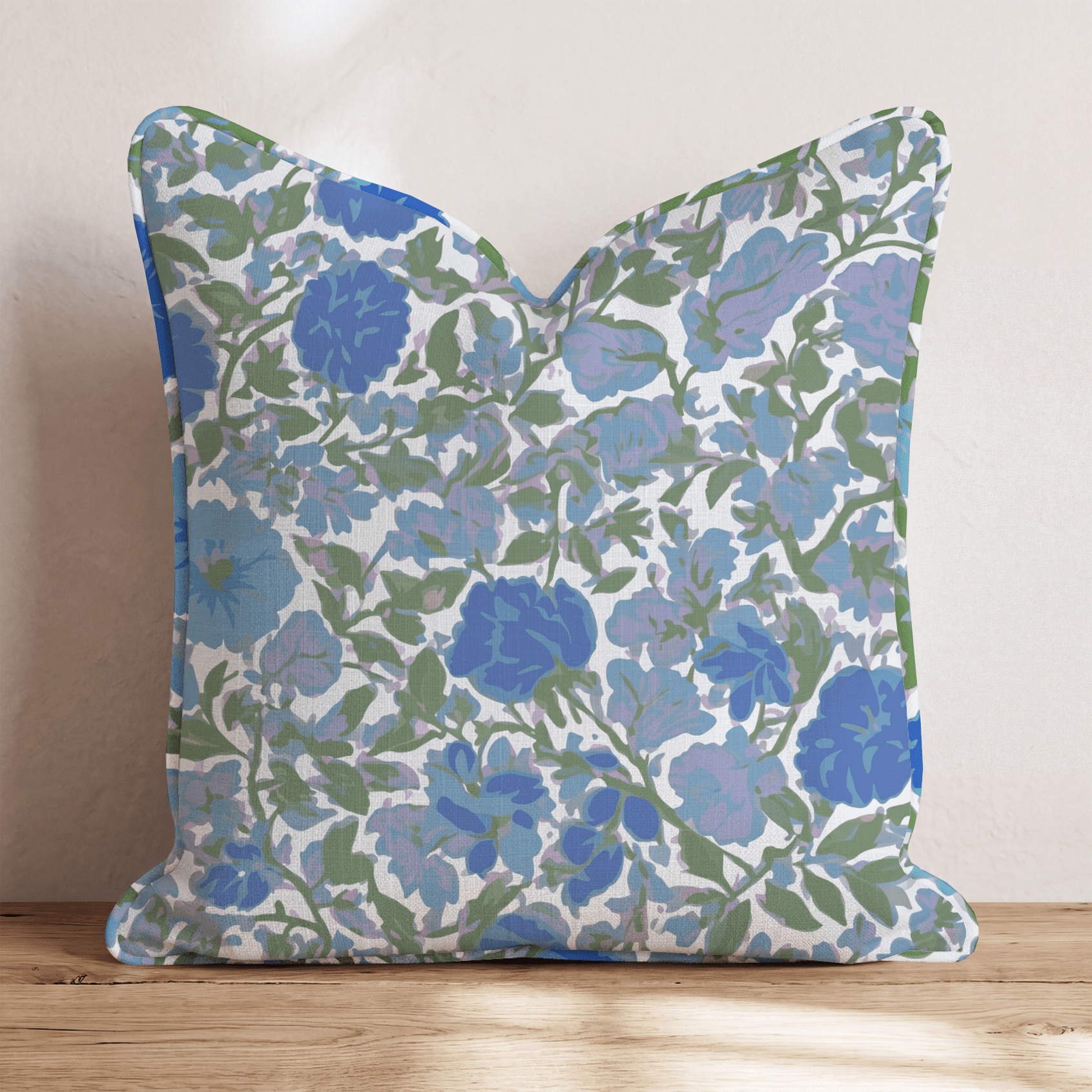 Violets on Wren Throw Pillow - Benton Lane Home - Hillcroft Home