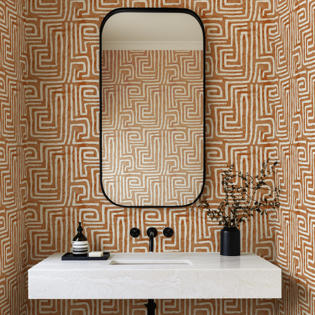 Wanderline Wallpaper - Benton Lane Home - Painted Paper