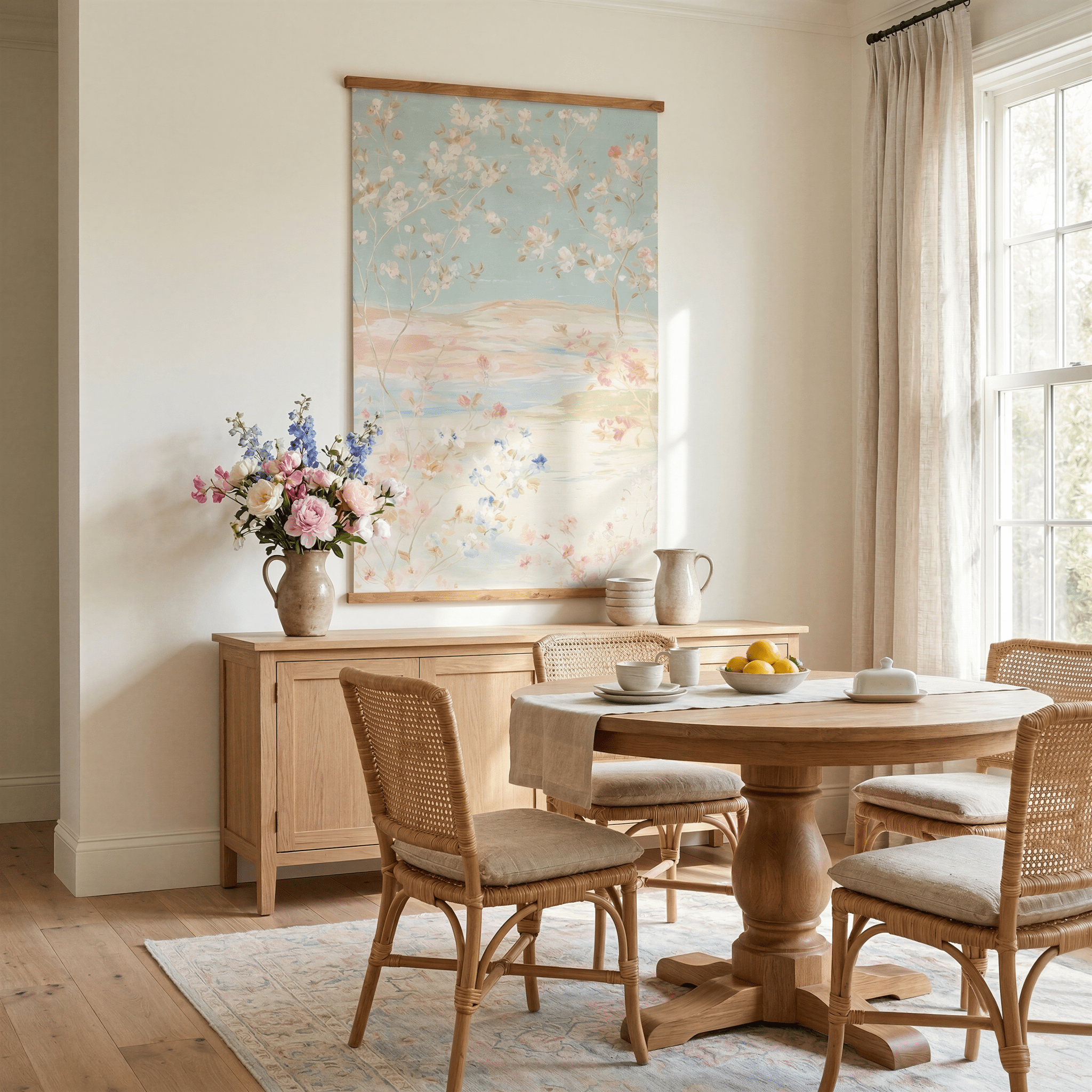 Waterblossoms - Tapestry - Benton Lane Home - Lemon Park