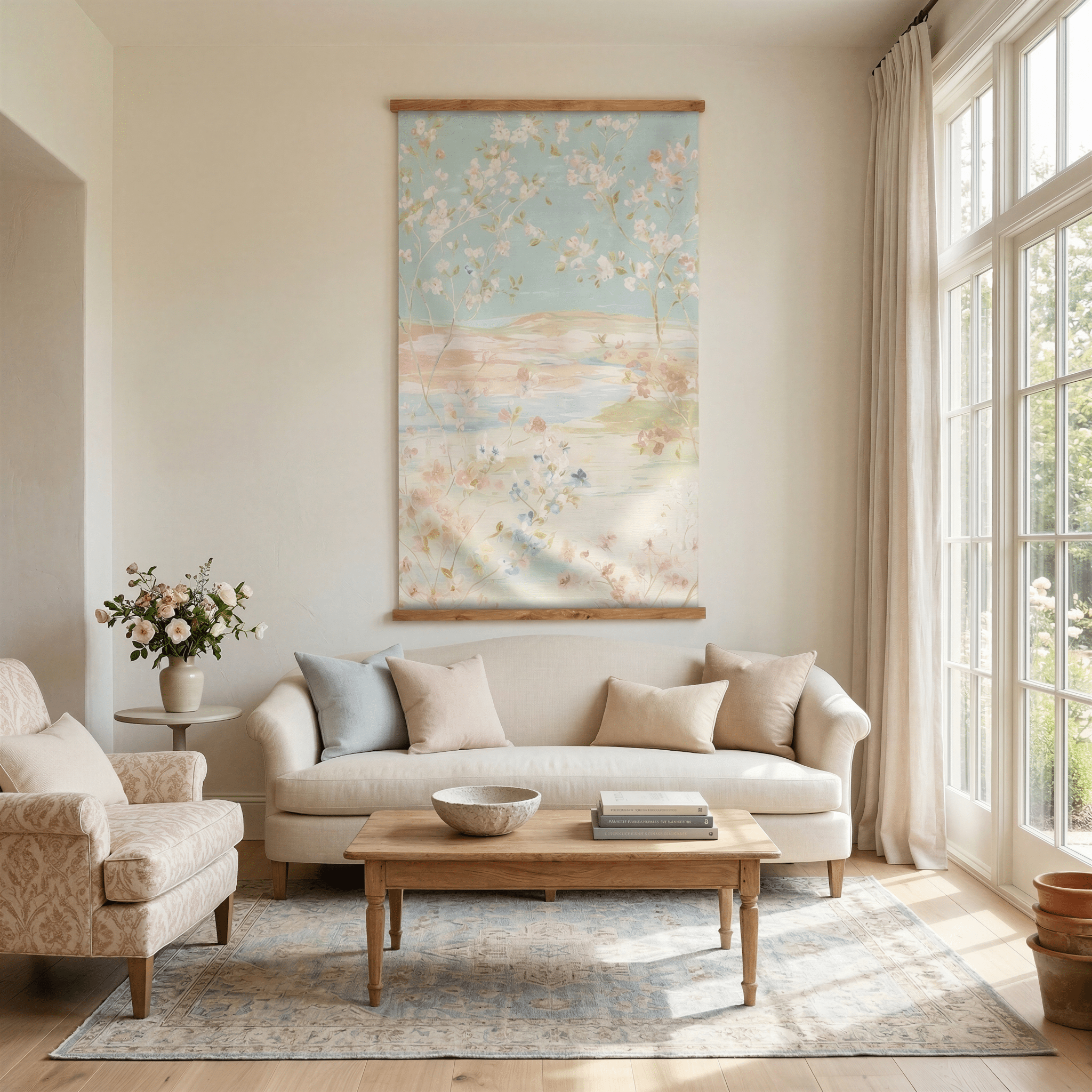 Waterblossoms - Tapestry - Benton Lane Home - Lemon Park