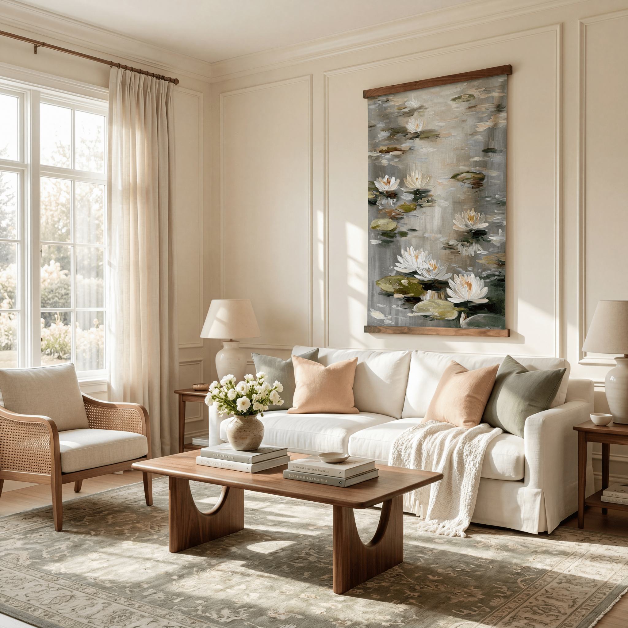 Waterlily Waltz - Tapestry - Benton Lane Home - Lemon Park