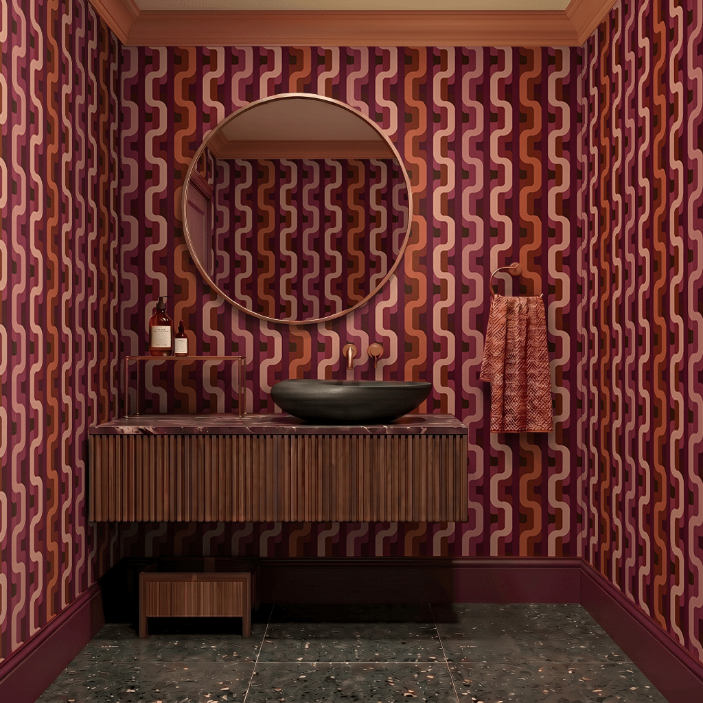 Wavelength Wallpaper - Benton Lane Home - Benton Lane