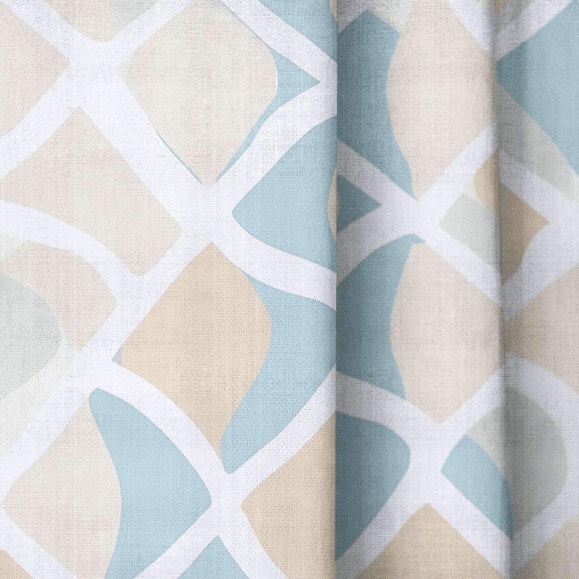 Waves - Drapery - Benton Lane Home - Lemon Park
