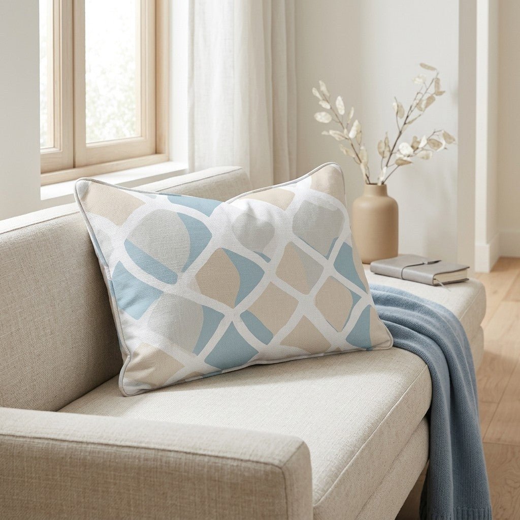 Waves Throw Pillow - Benton Lane Home - Lemon Park