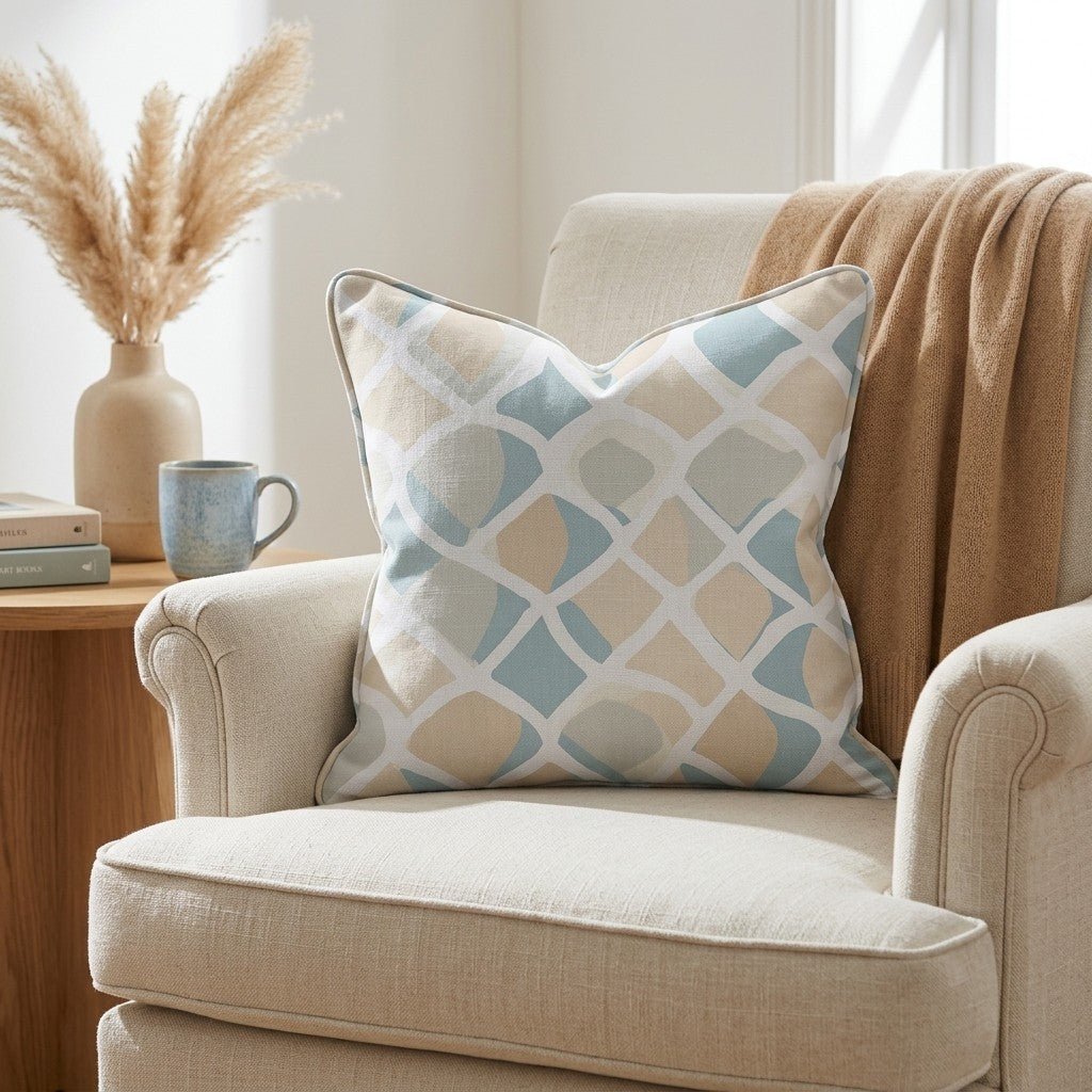 Waves Throw Pillow - Benton Lane Home - Lemon Park