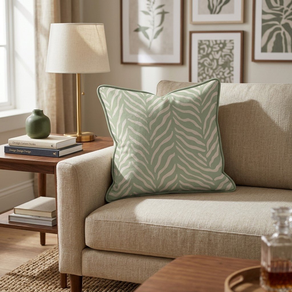 Wavy Zebra Stripes Throw Pillow - Benton Lane Home - Hillcroft Home
