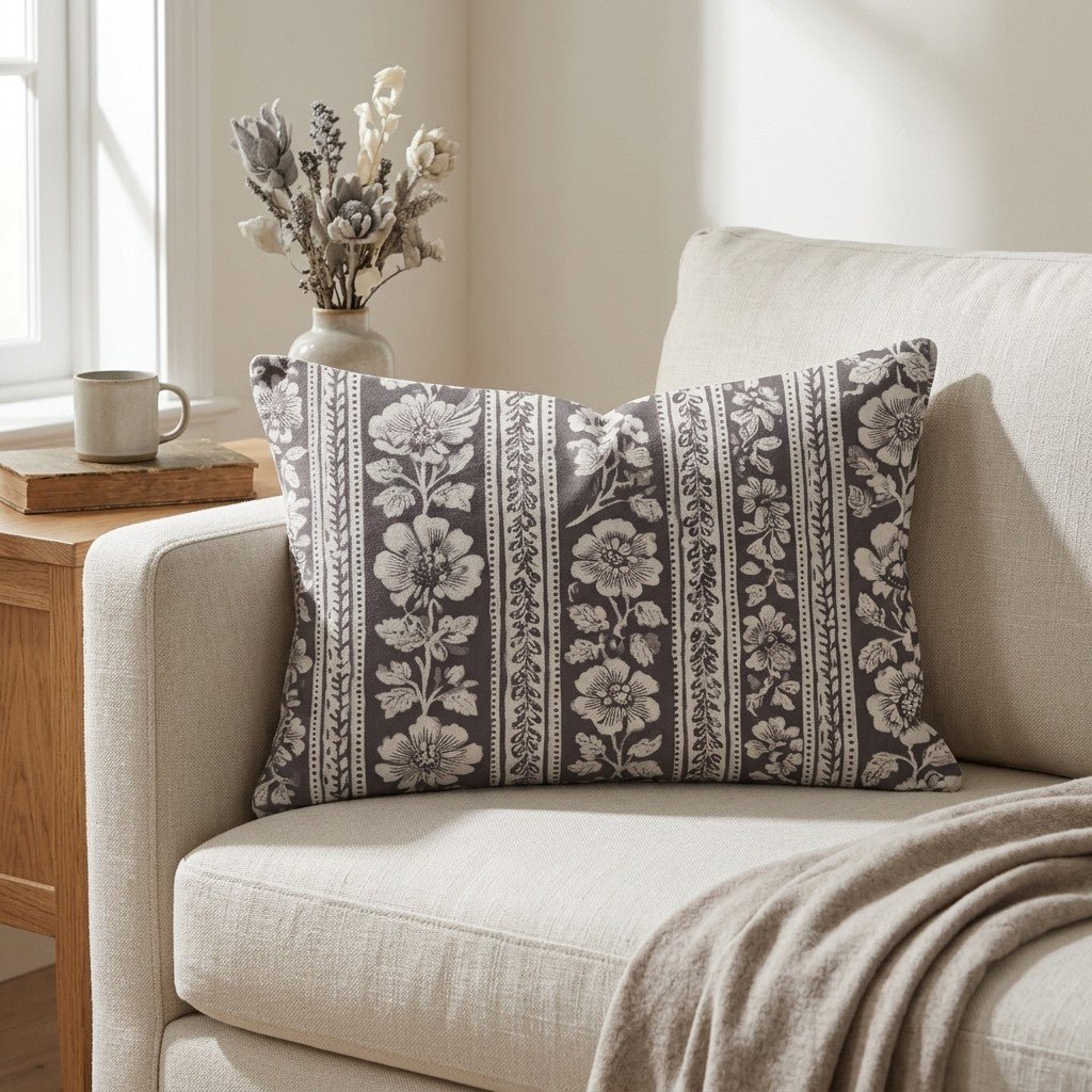 Weathered Garden Throw Pillow - Lemon Park