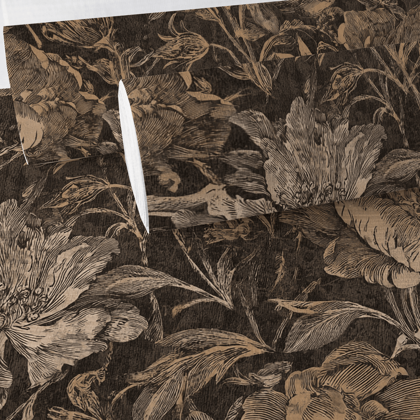 Weathered Pine Faux Grasscloth Wallpaper - Painted Paper