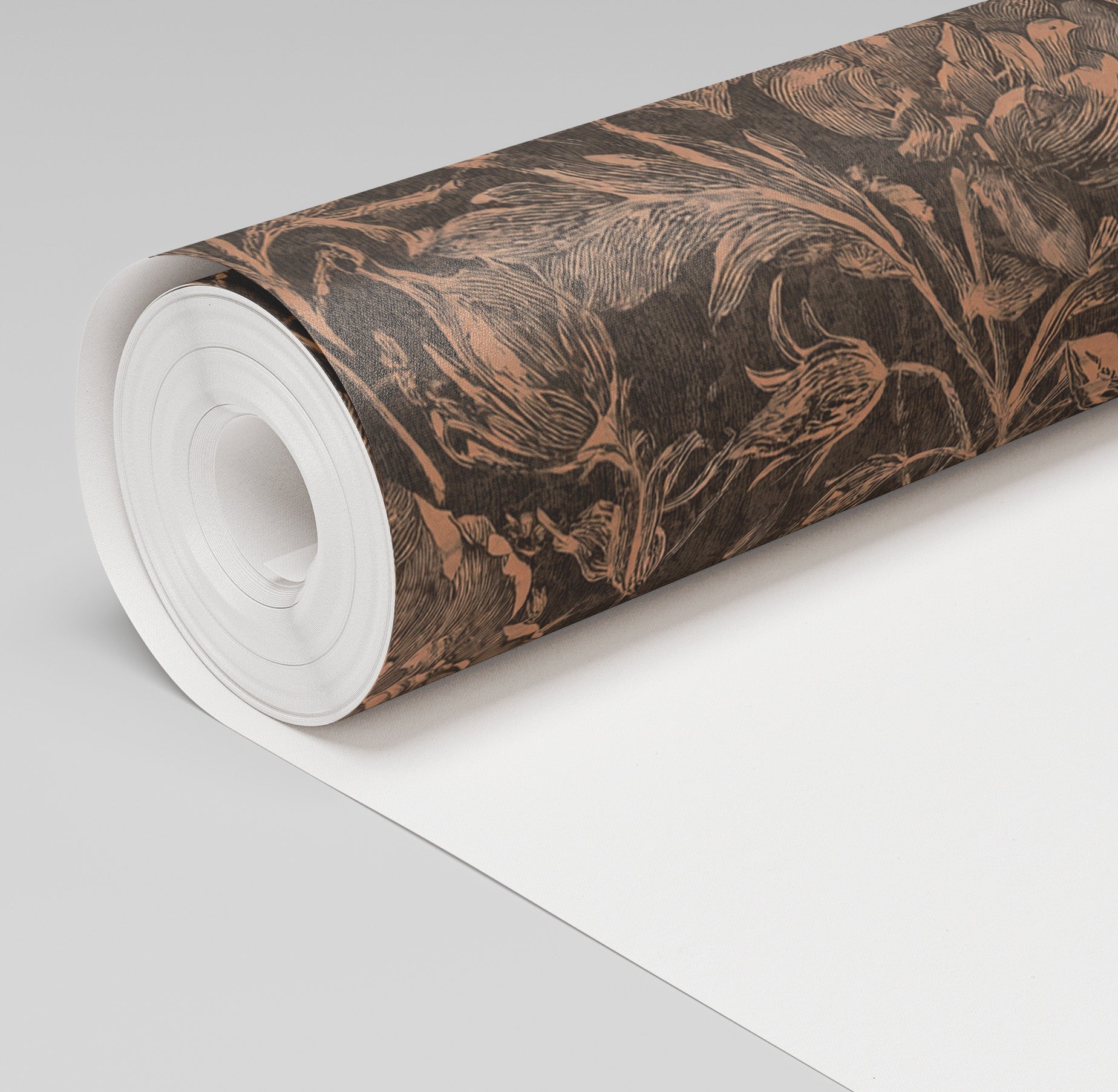 Weathered Pine Wallpaper - Painted Paper