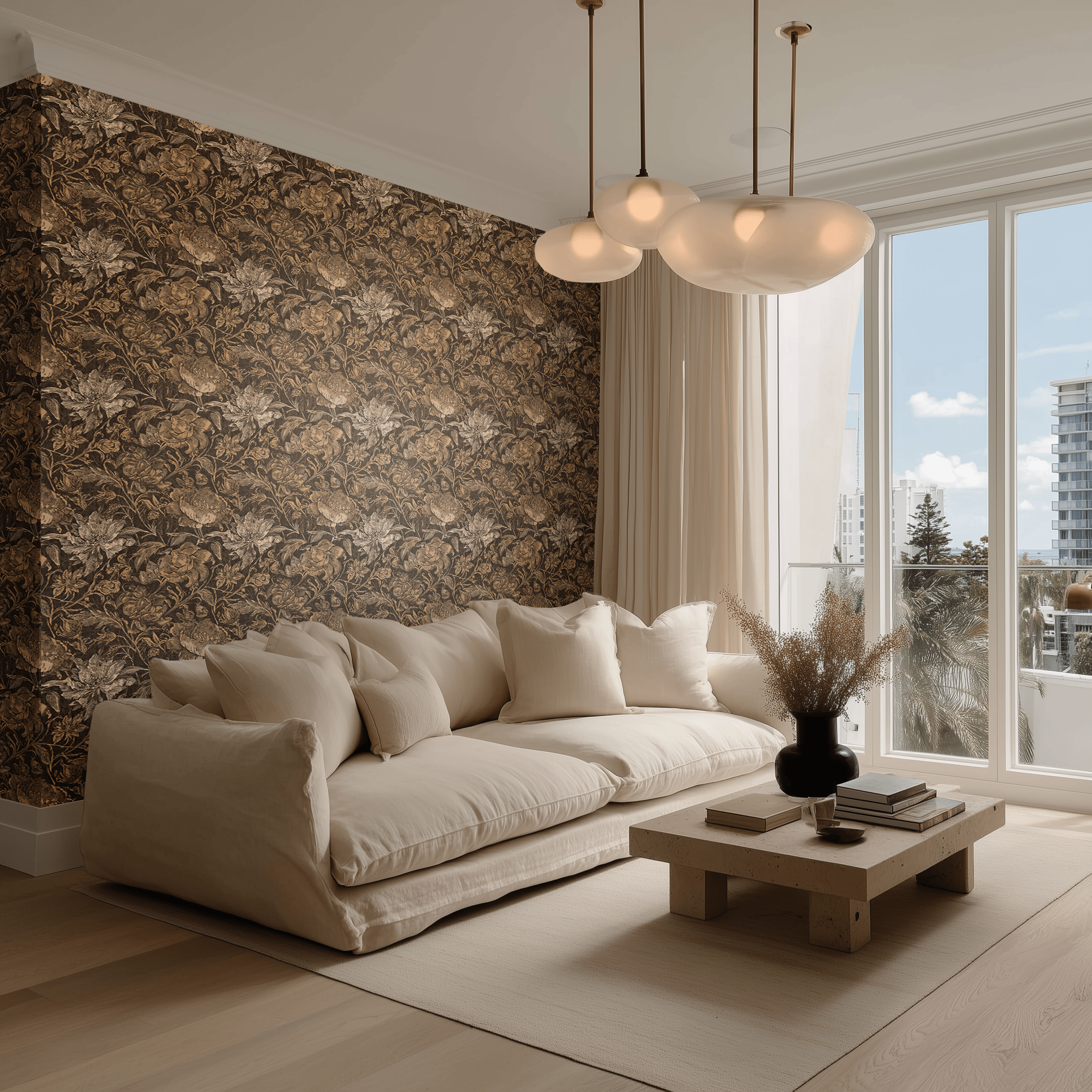 Weathered Pine Wallpaper - Painted Paper