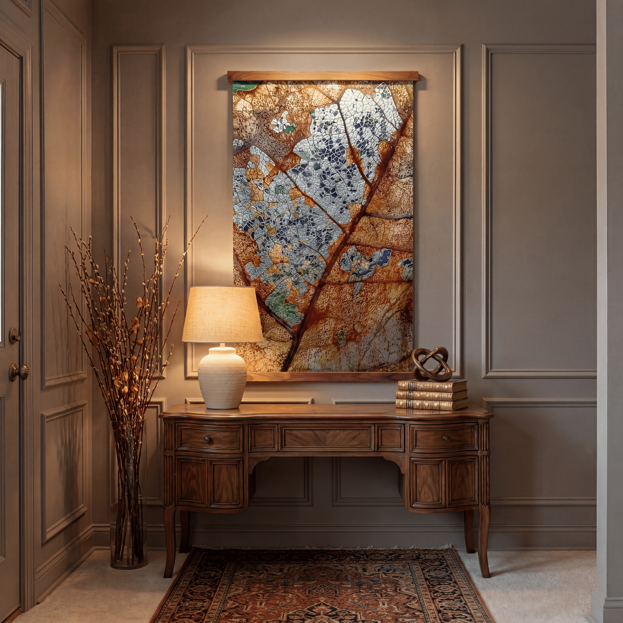 Weathered Veins - Tapestry - Benton Lane Home - Painted Paper