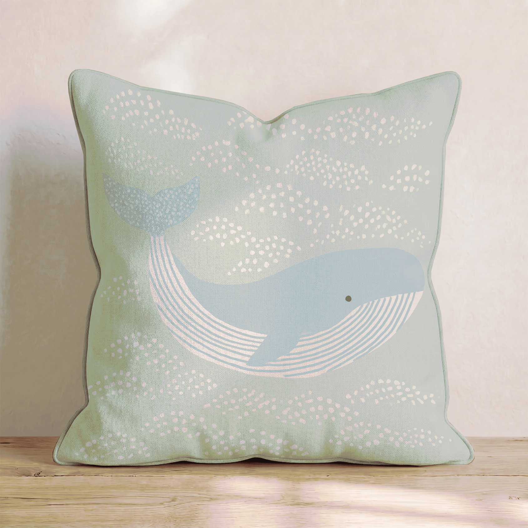 Whale Hello Throw Pillow - Benton Lane Home - Hillcroft Home