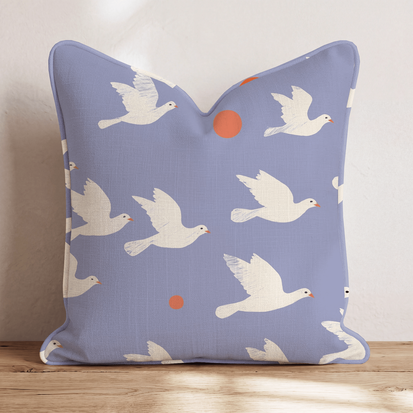 When Doves Fly Throw Pillow - Benton Lane Home - Hillcroft Home
