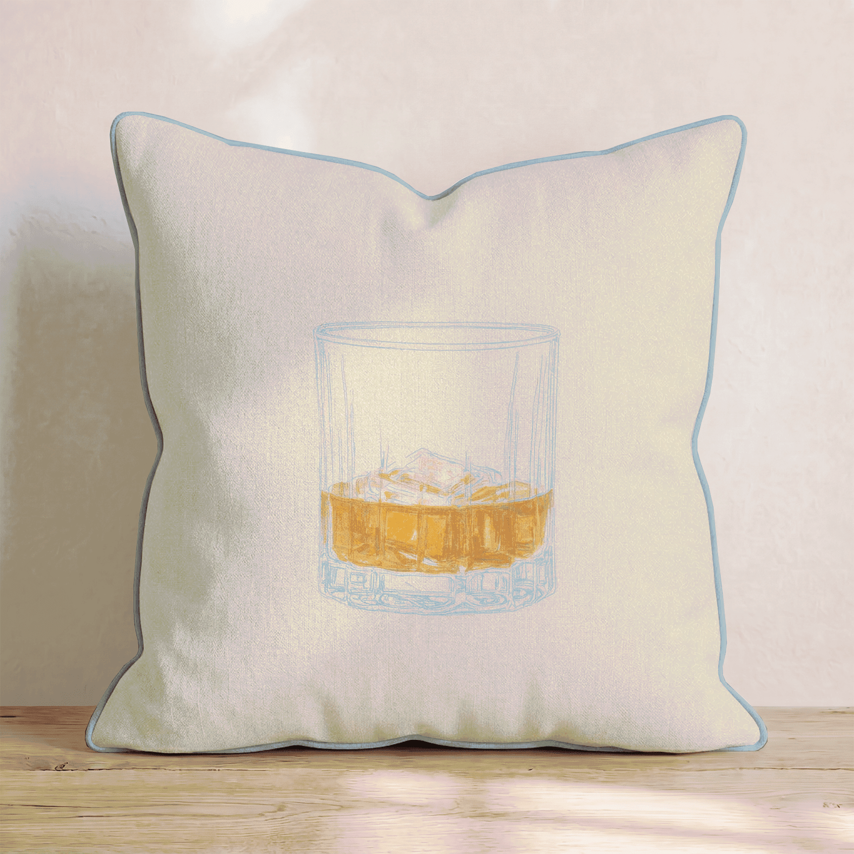 Whiskey on the Rocks Throw Pillow - Benton Lane Home - Hillcroft Home
