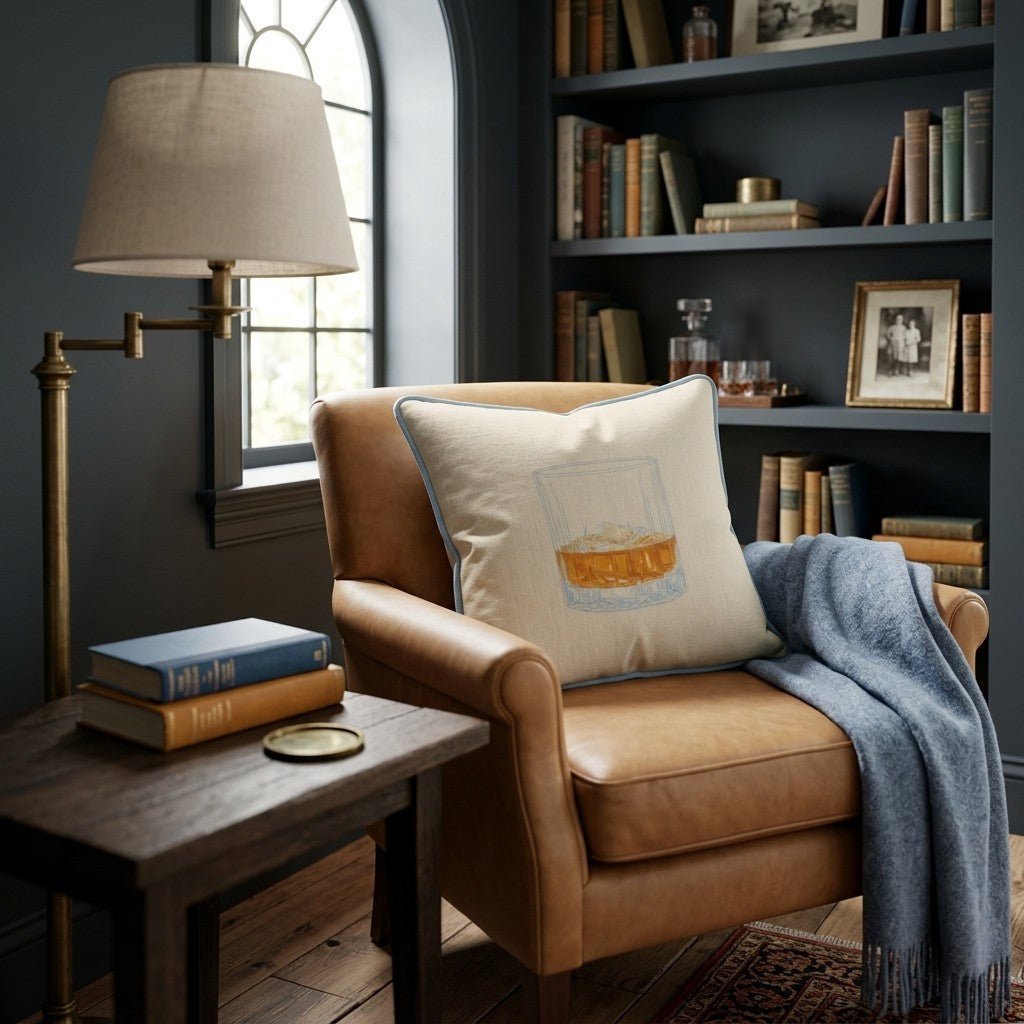 Whiskey on the Rocks Throw Pillow - Benton Lane Home - Hillcroft Home