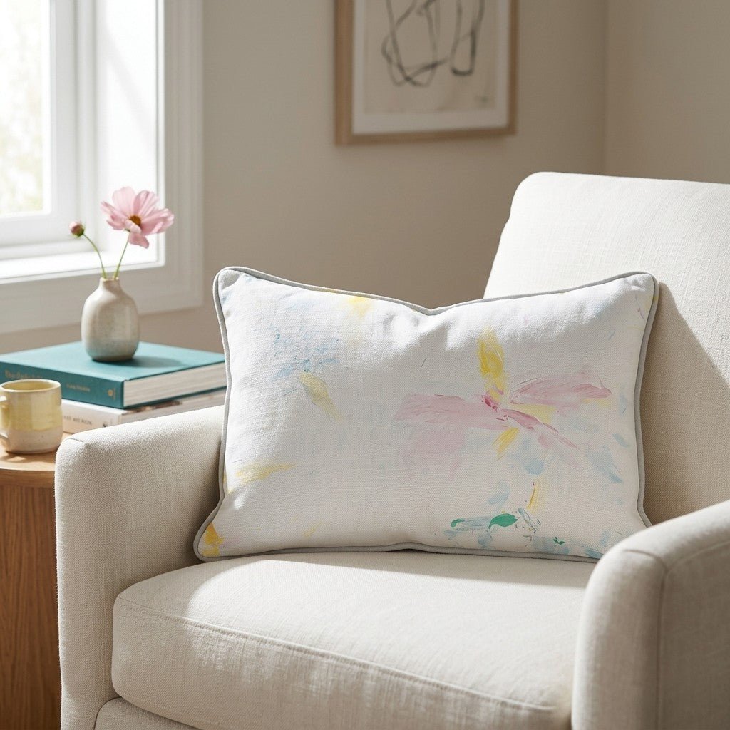 Whispered Light Throw Pillow - Lemon Park