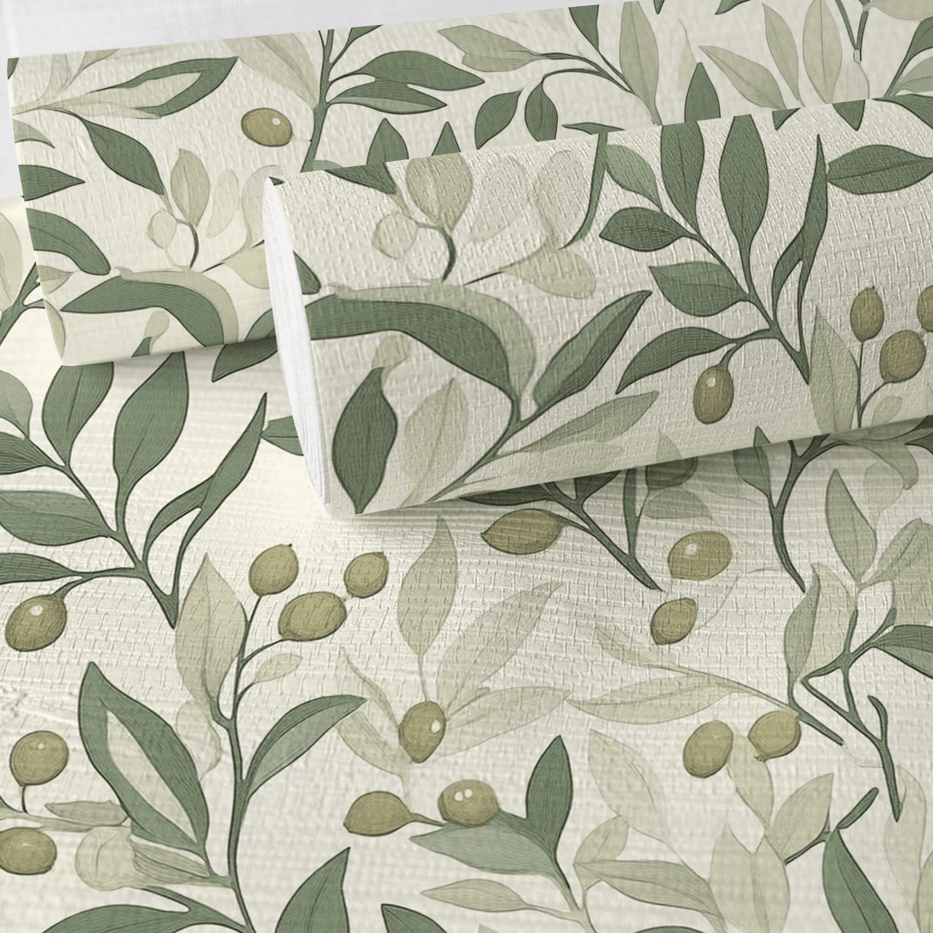 Whispering Vines Faux Grasscloth Wallpaper - Painted Paper