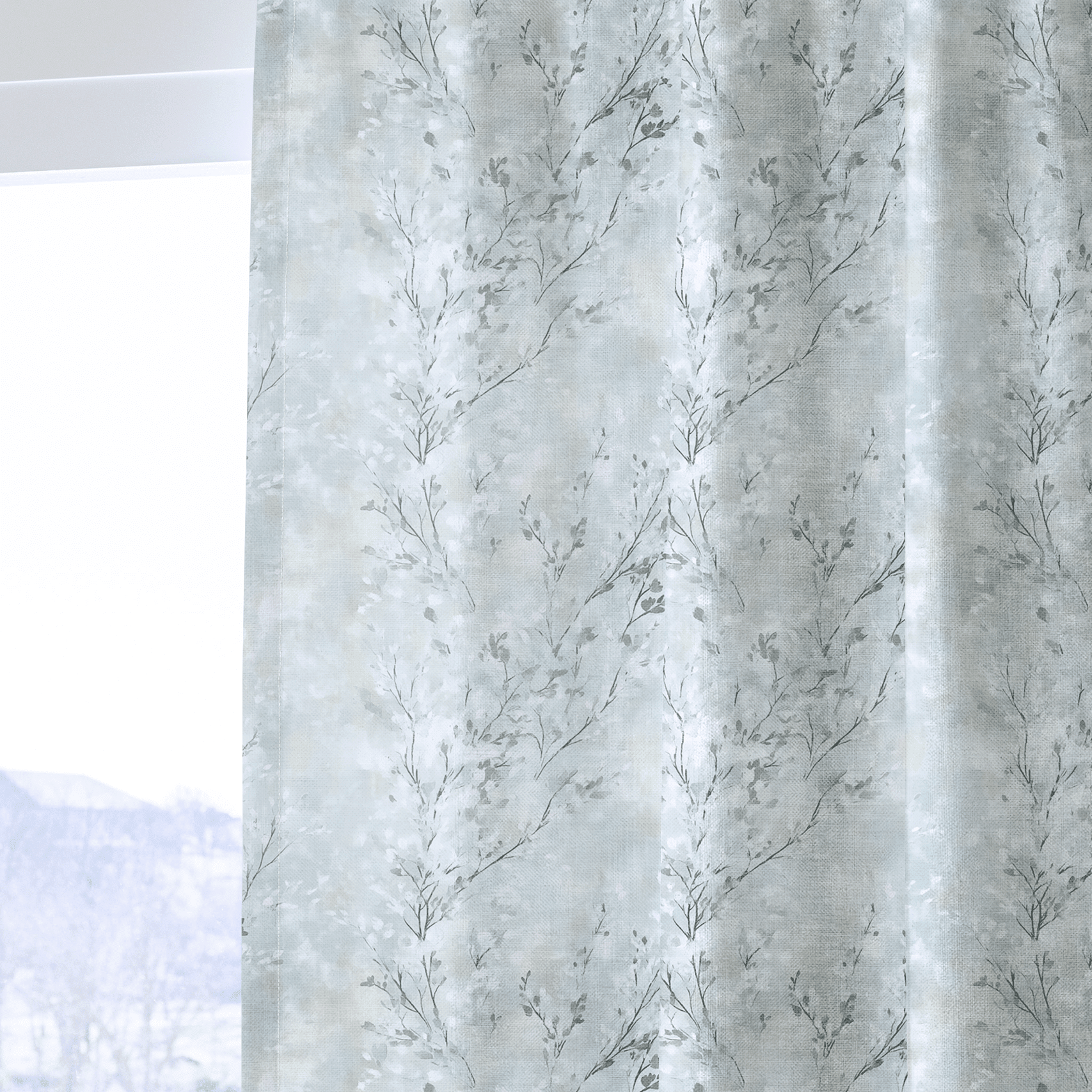 Whispers of Winter - Drapery - Benton Lane Home - Lemon Park