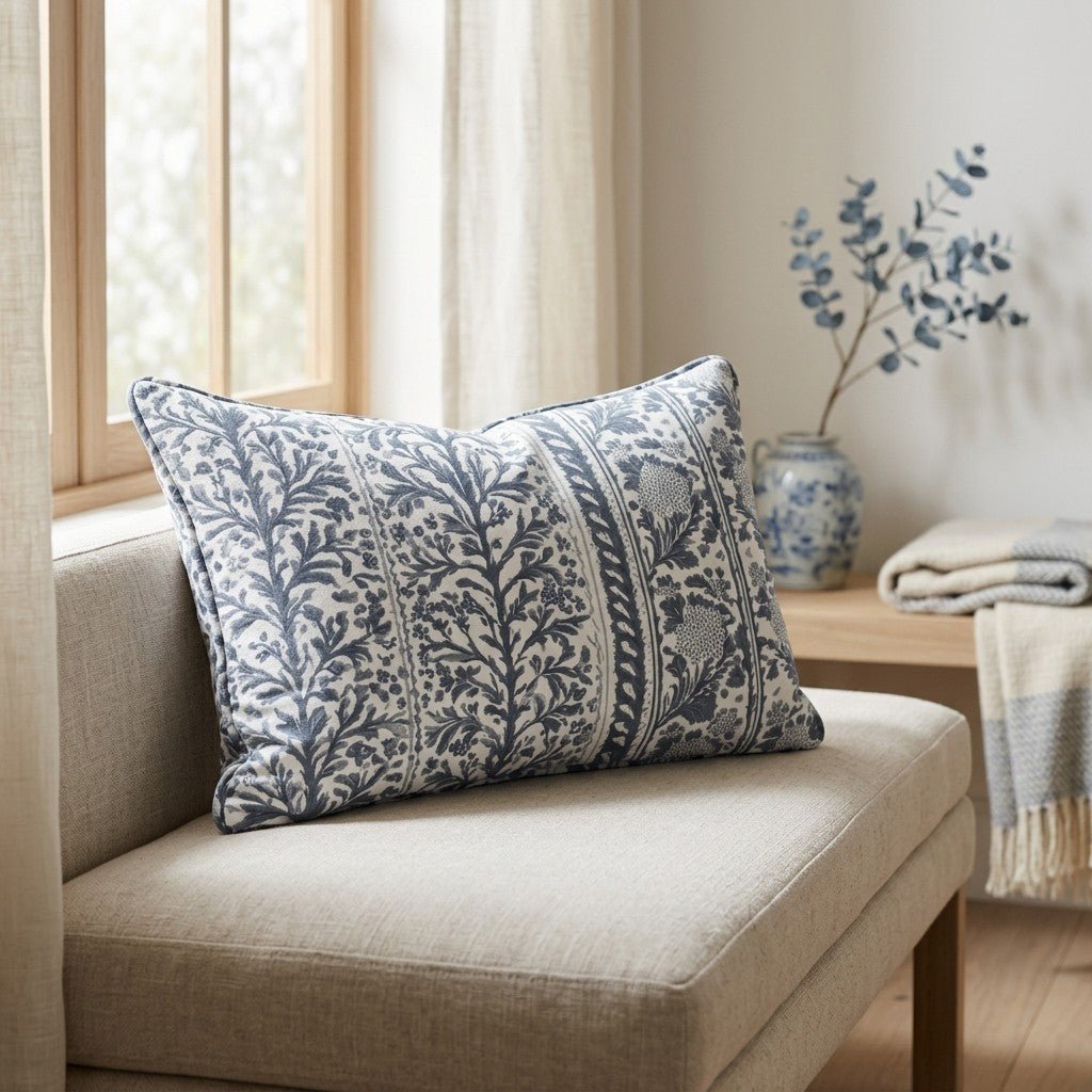 Whitby Bloom Throw Pillow - Benton Lane Home - Lemon Park