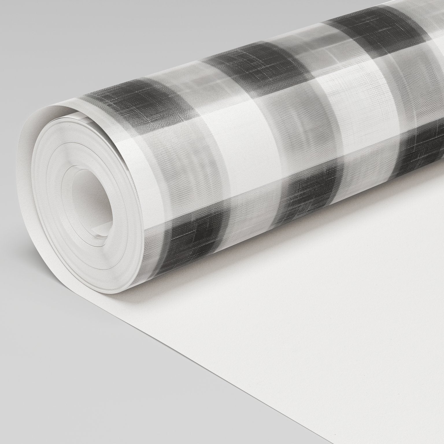 White Canvas Gingham Wallpaper - Benton Lane Home - Painted Paper