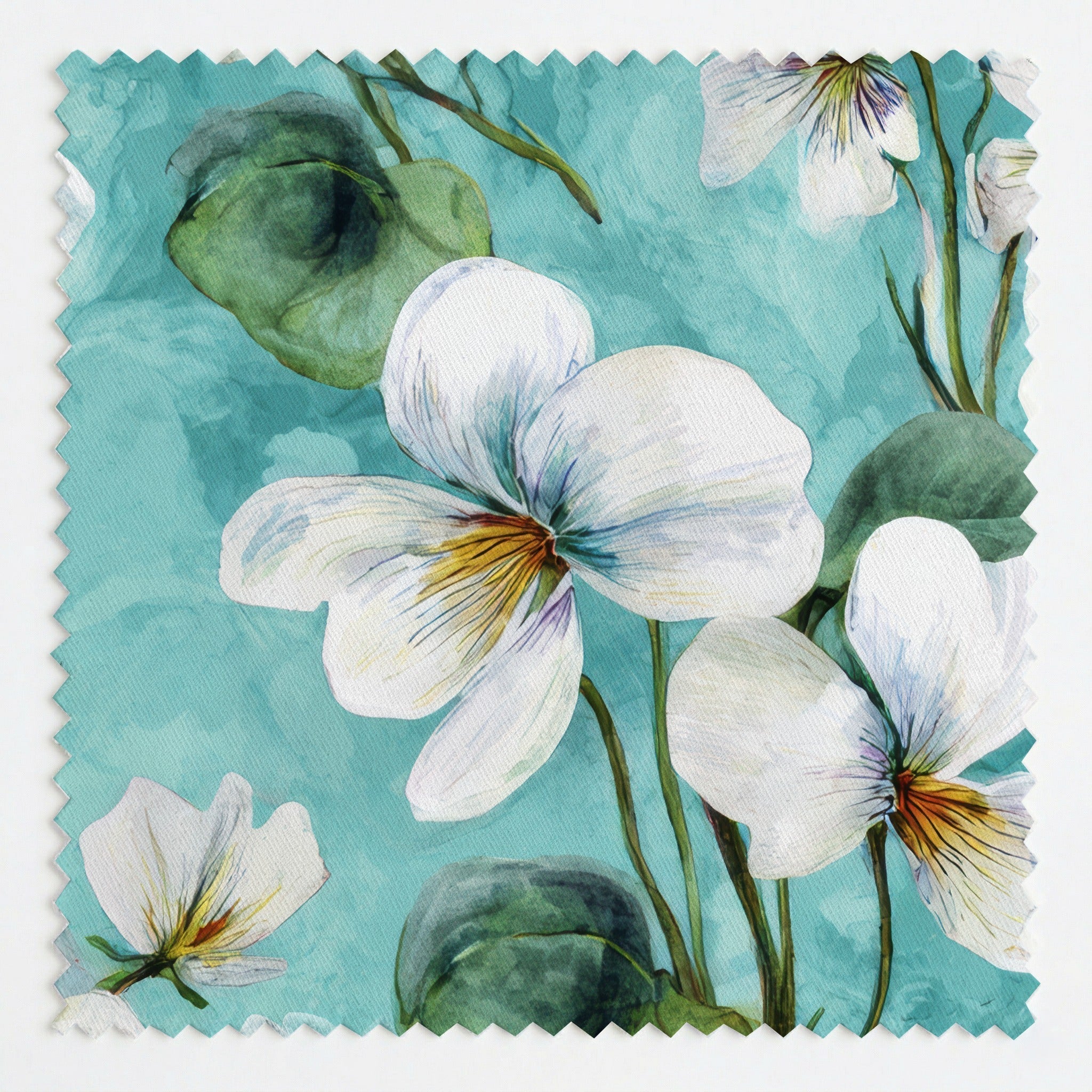 White Violets Blue - Fabric - Benton Lane Home - Lemon Park