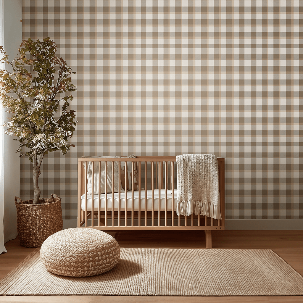 Whittaker Check Wallpaper - Benton Lane Home - Painted Paper