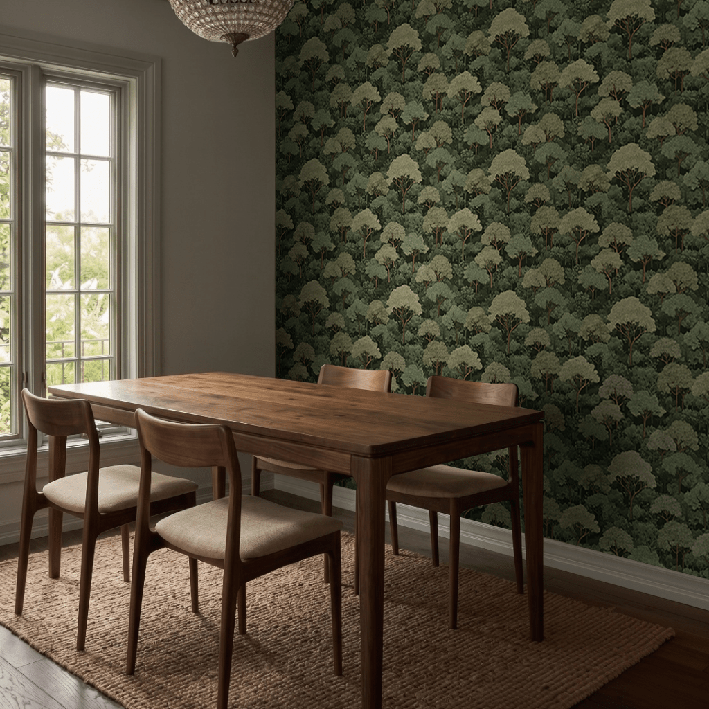 Wild Cypress Wallpaper - Benton Lane Home - Painted Paper