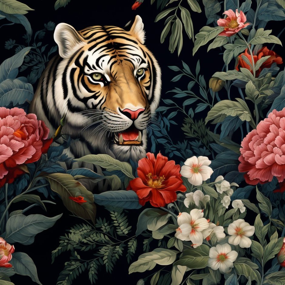 Wild Elegance Wallpaper - Benton Lane Home - Painted Paper