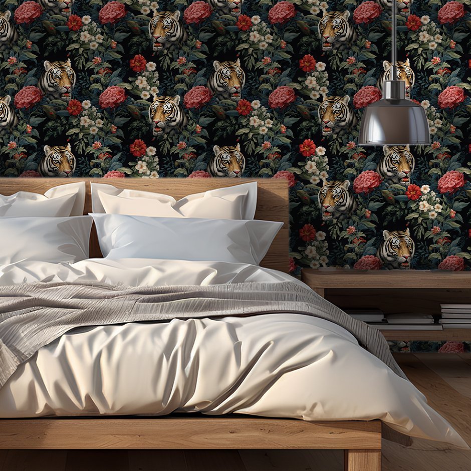 Wild Elegance Wallpaper - Benton Lane Home - Painted Paper
