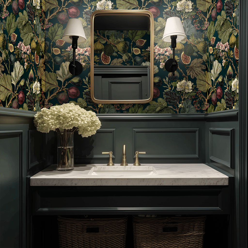 Wild Fig Grove Wallpaper - Benton Lane Home - Painted Paper