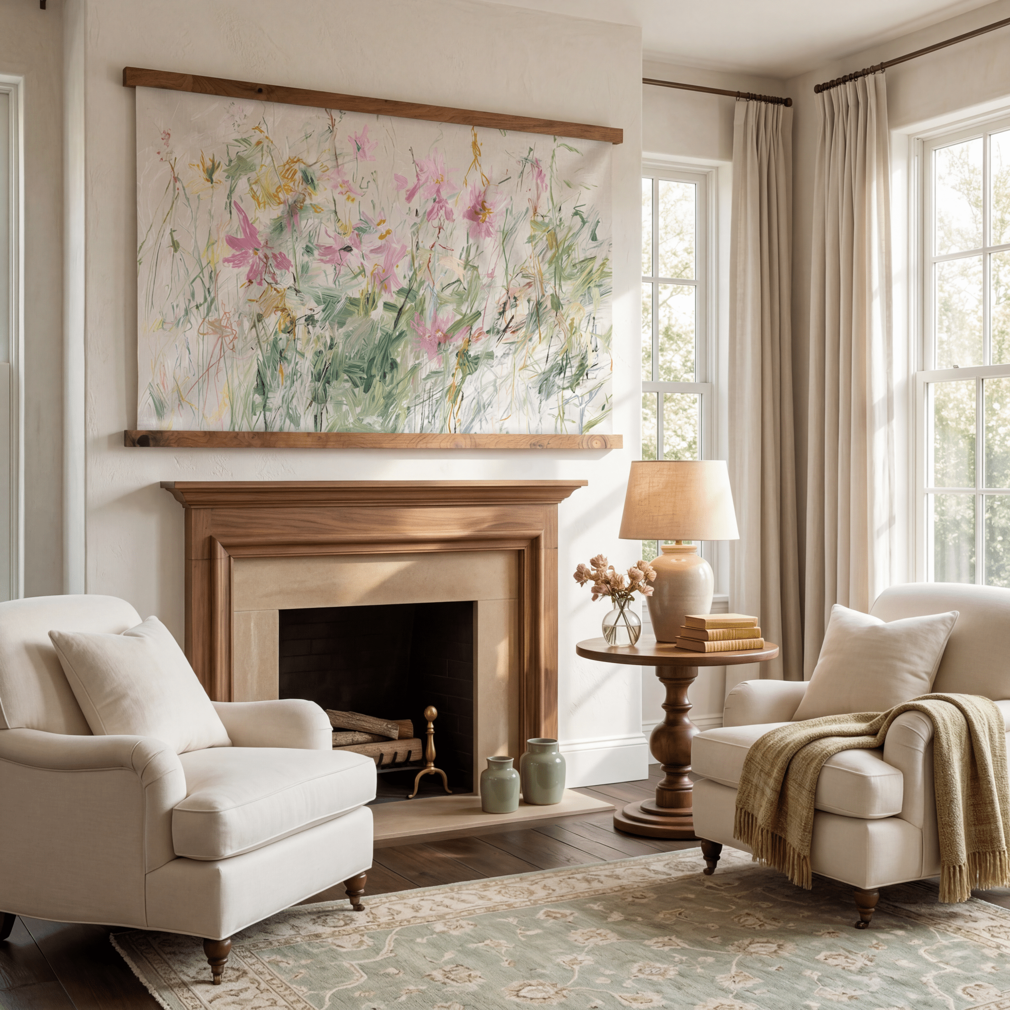Wild Flowers - Tapestry - Benton Lane Home - Lemon Park