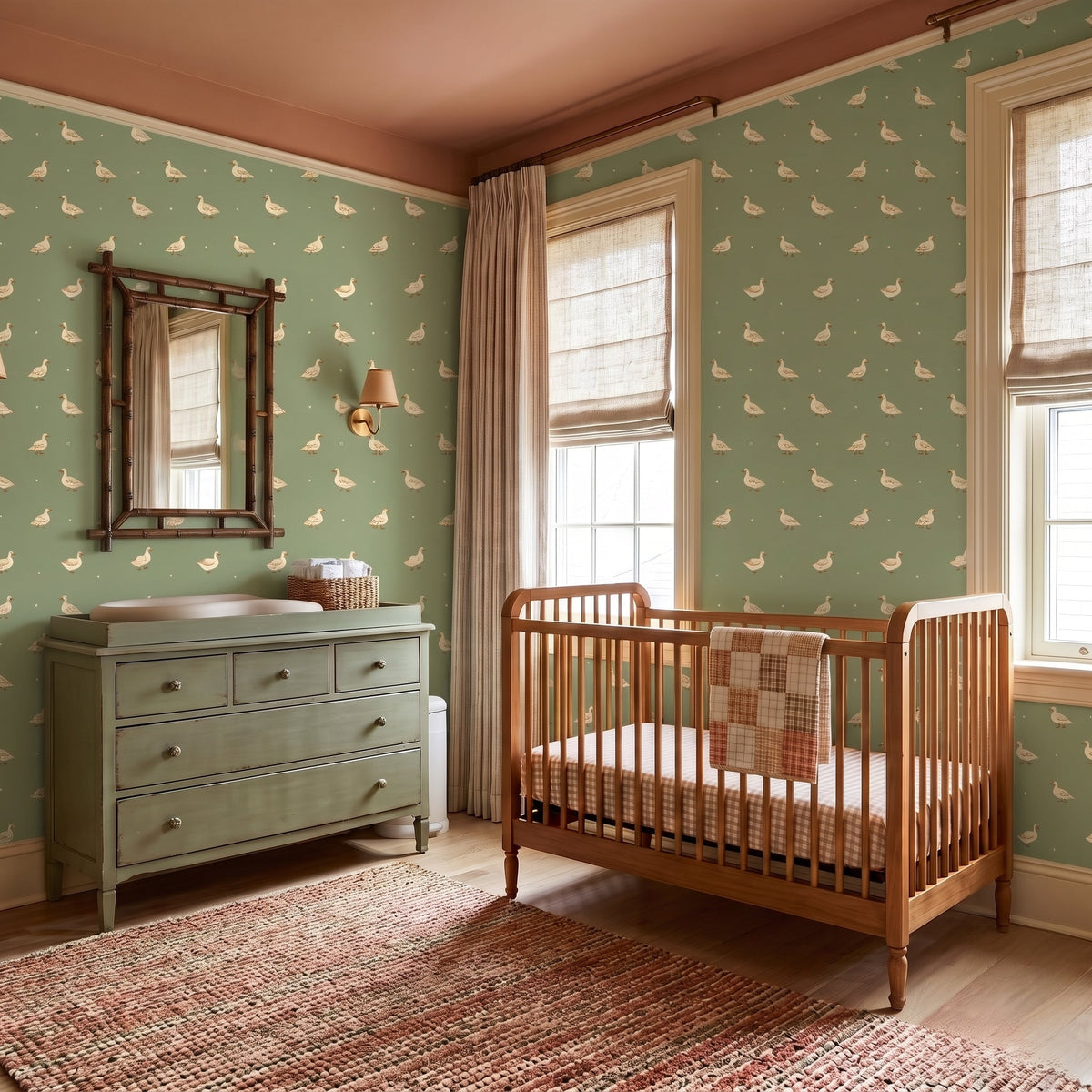 Wild Goose Chase Wallpaper - Painted Paper