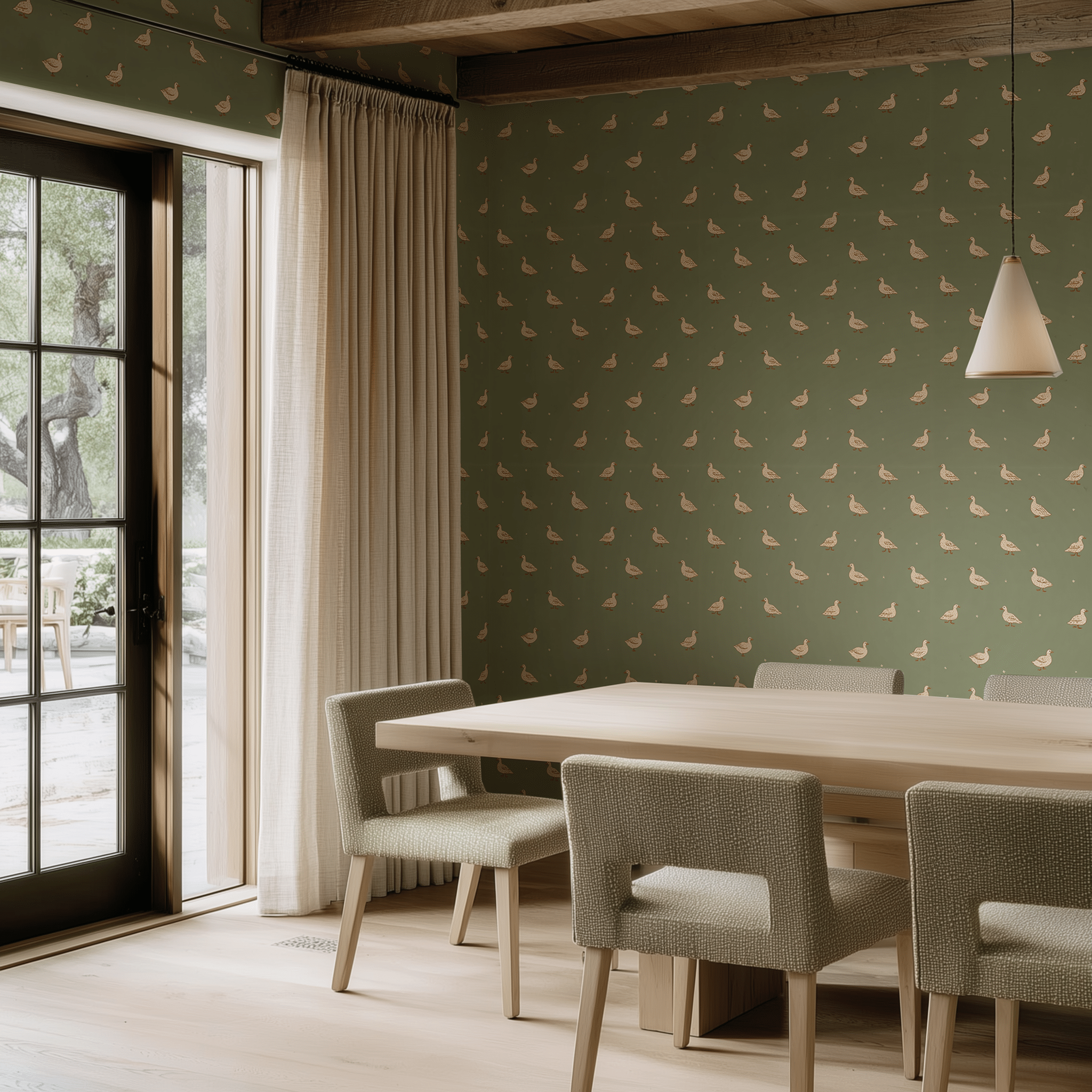 Wild Goose Chase Wallpaper - Benton Lane Home - Painted Paper