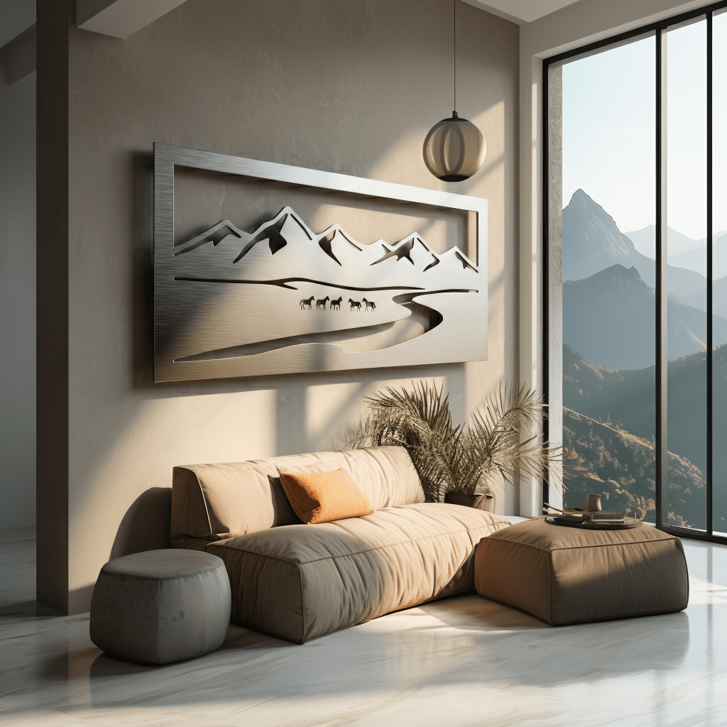 Wild Horses - Metal Wall Art - Benton Lane Home - Carbon Designs